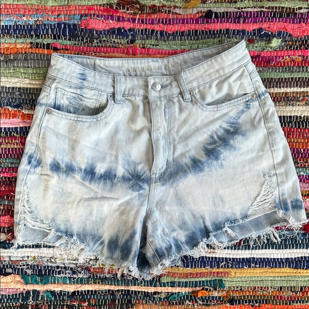 Women's American Eagle Tie-Dye Denim Shorts